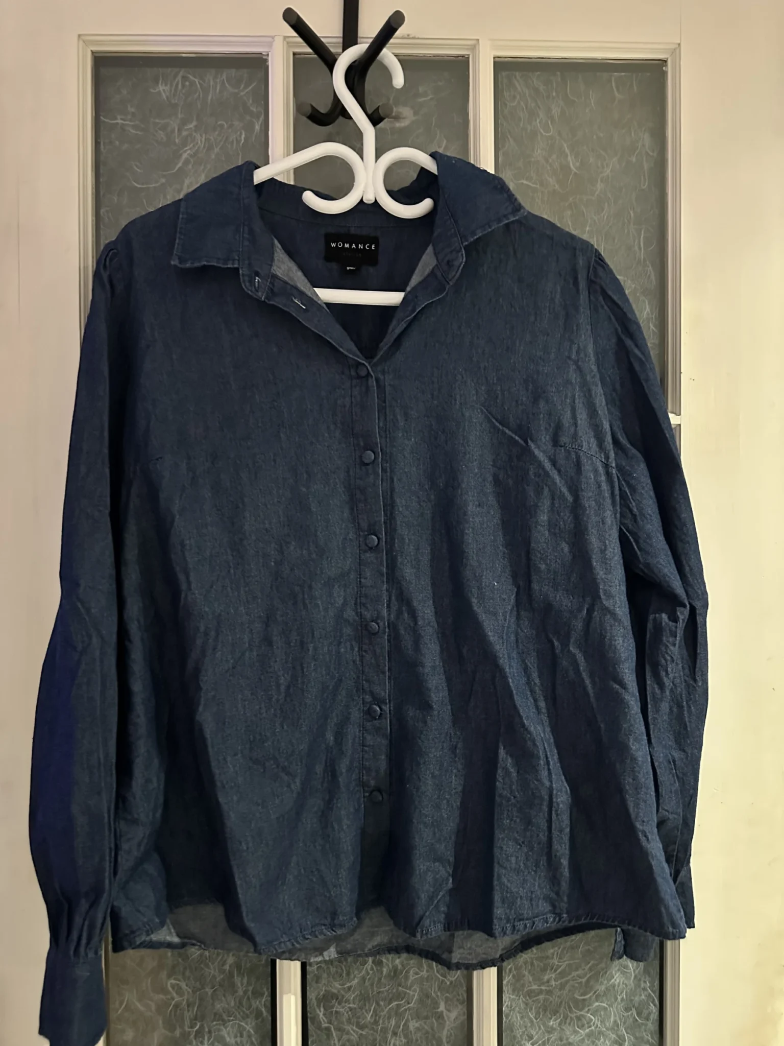 Featured image for Womance dark blue shirt