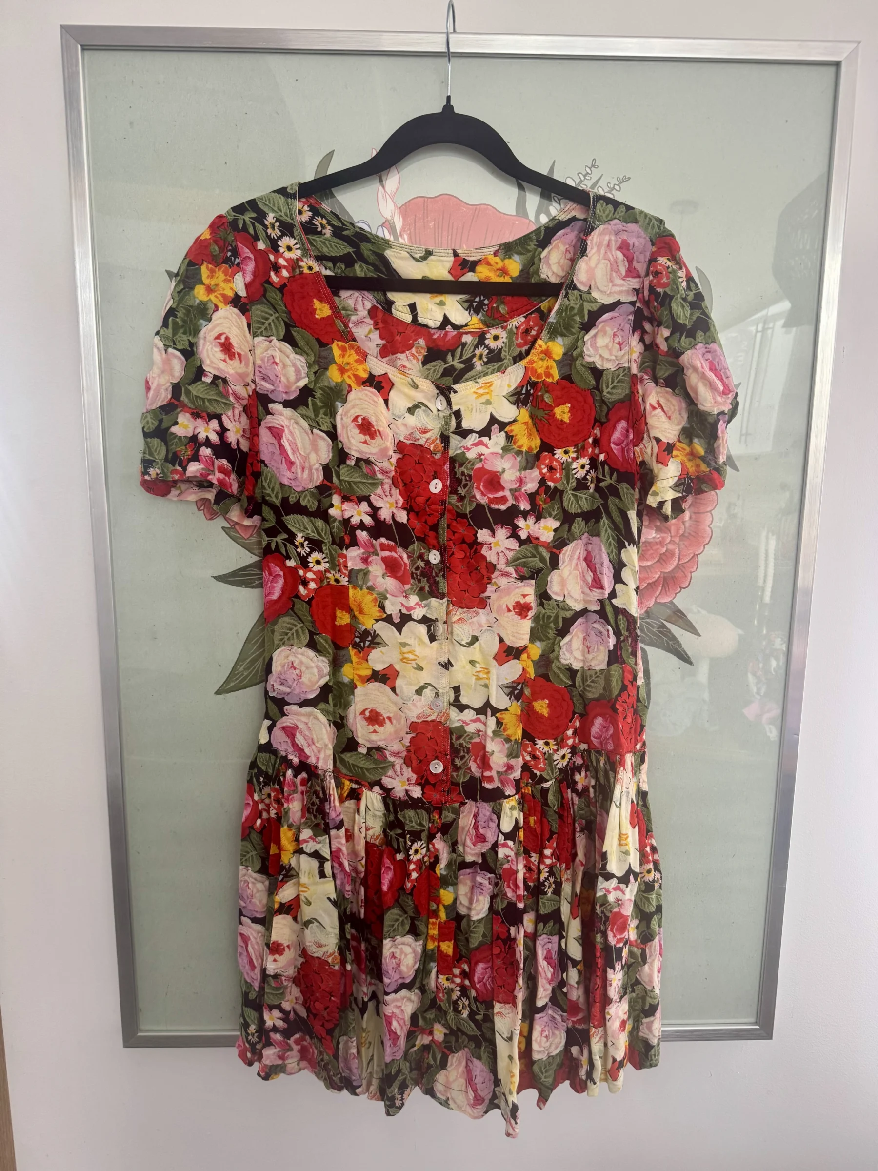 Robe fleurie vintage. Vintage seconde main