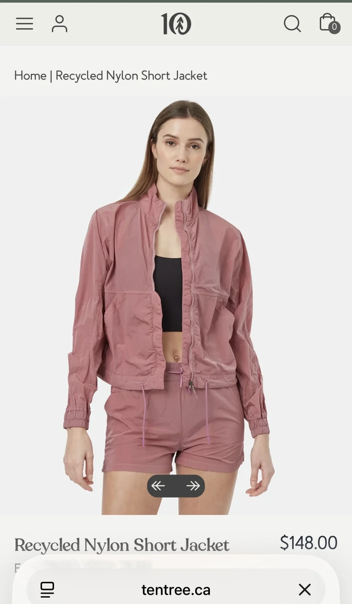 Image for Lightweight tentree coat
