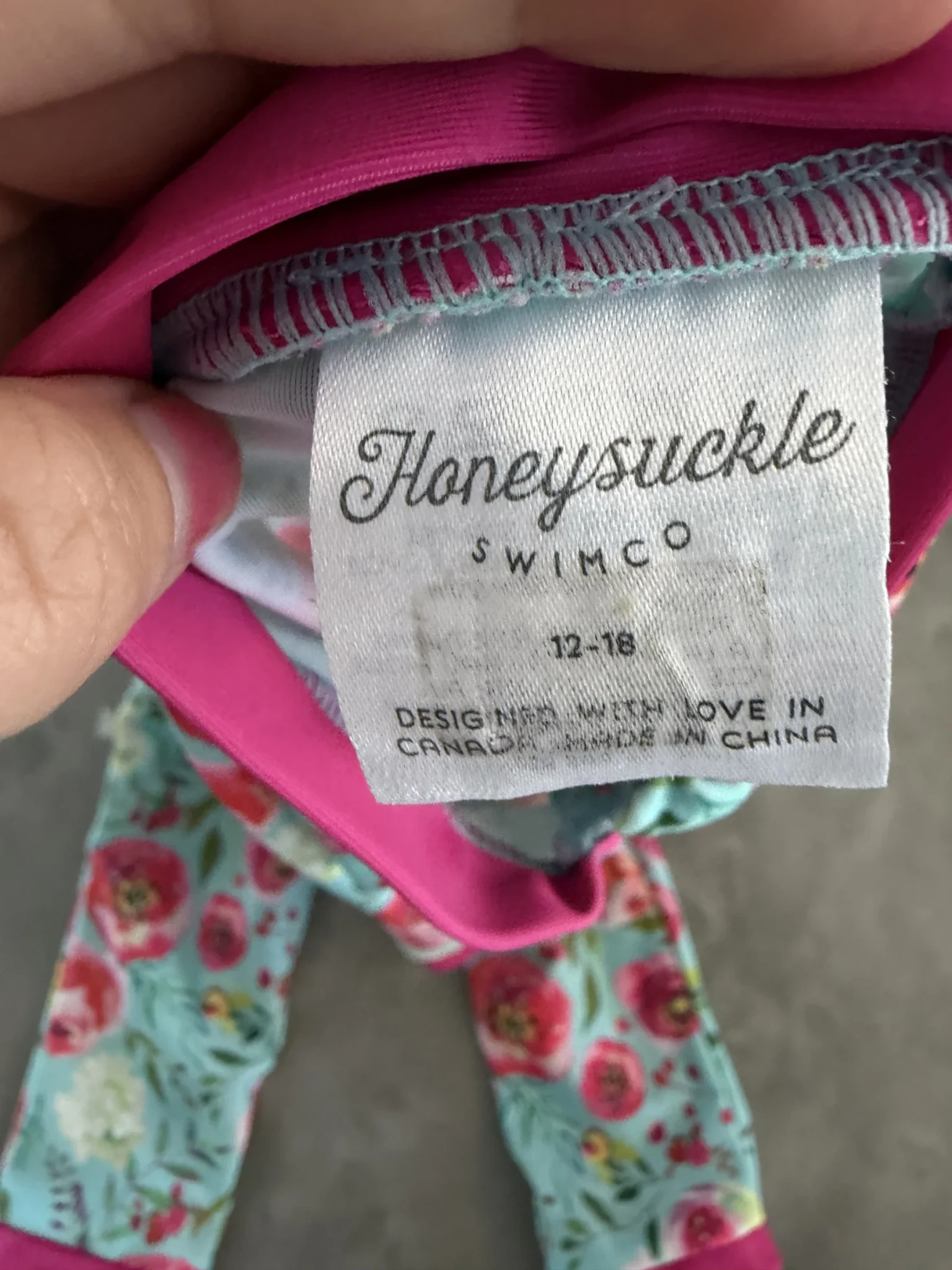 Image for Combinaison anti UV HoneySuckle 12-18M