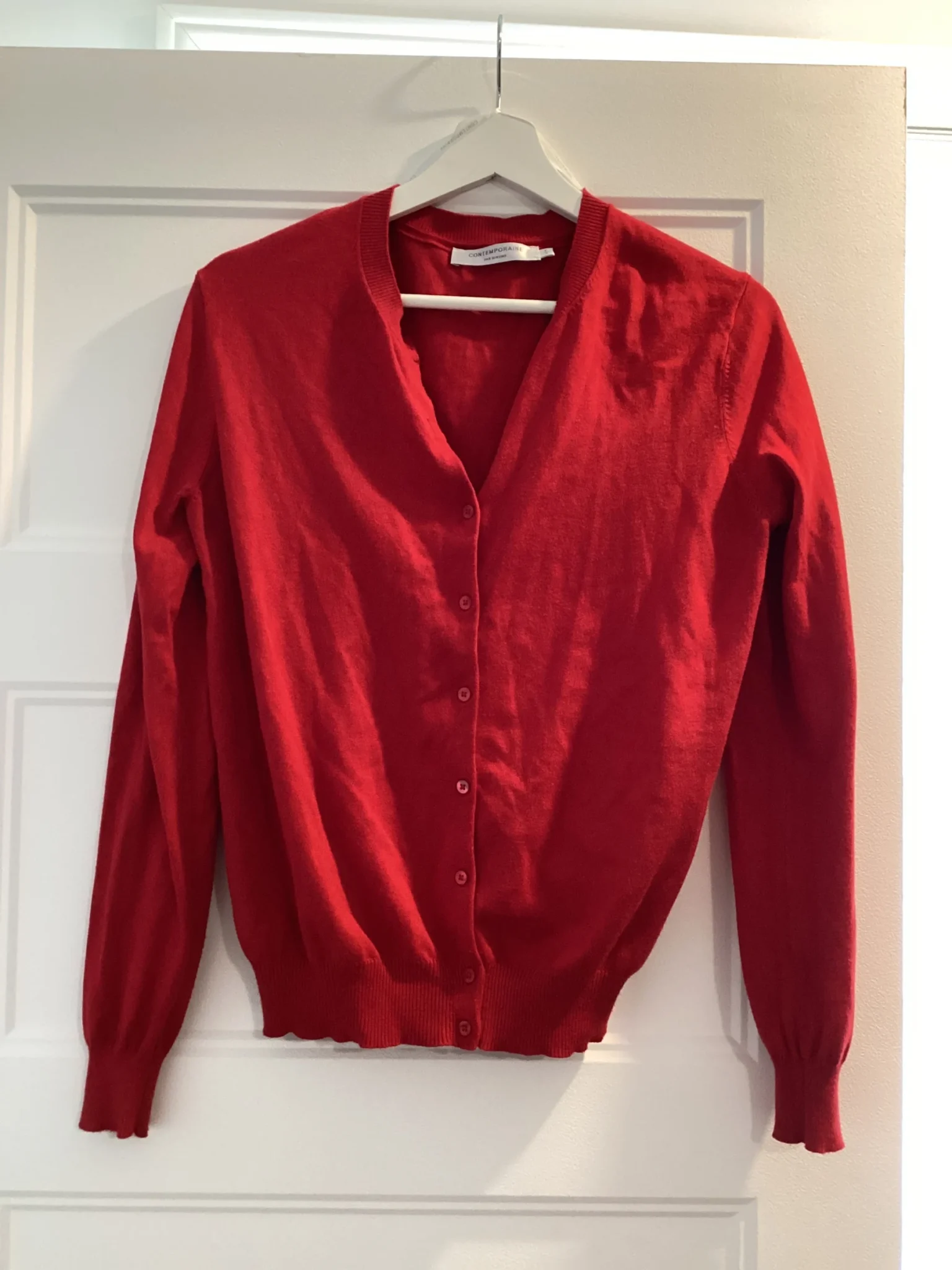 Featured image for Red cardigan
