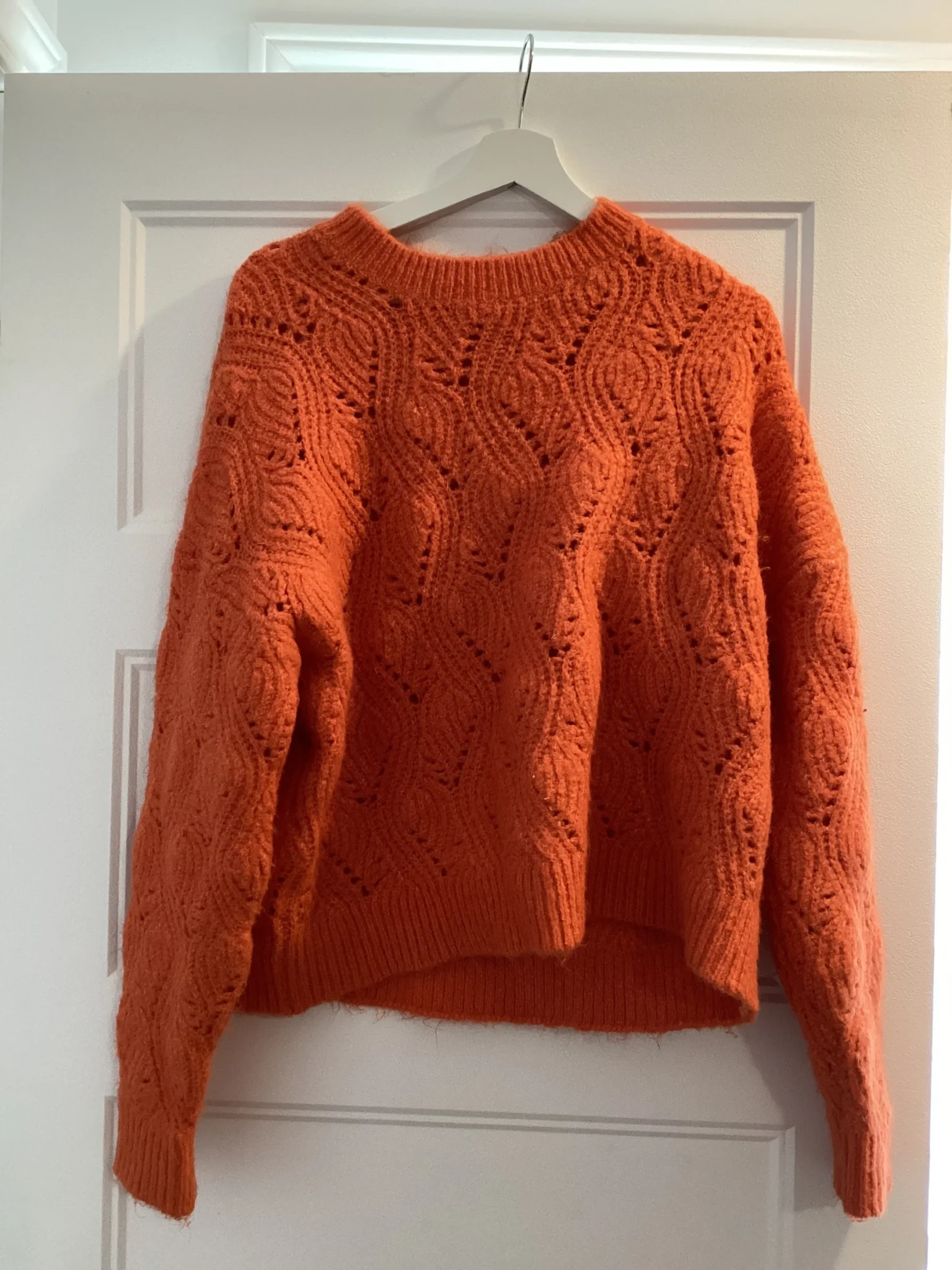 Image for Orange knitted jumper