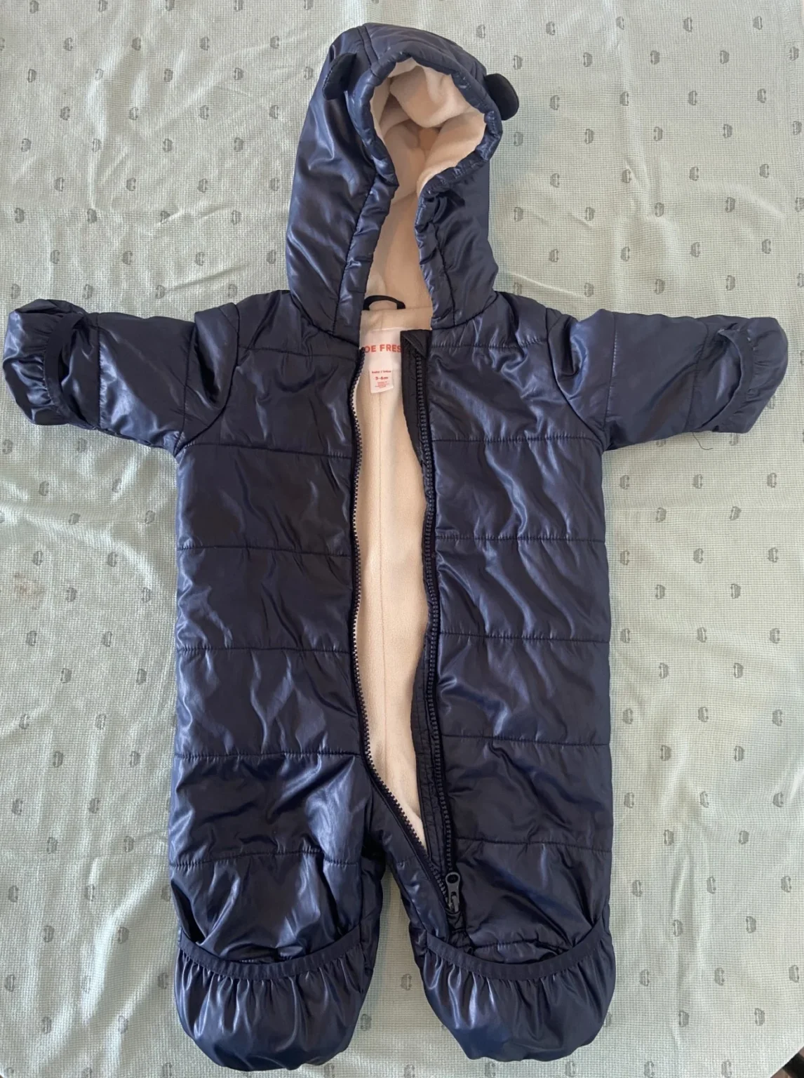 Featured image for Combinaison imperméable chaude et légère avec intérieur épais en polar (3-6 mois)