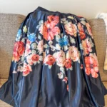 Thumbnail for Long floral skirt with crinoline
