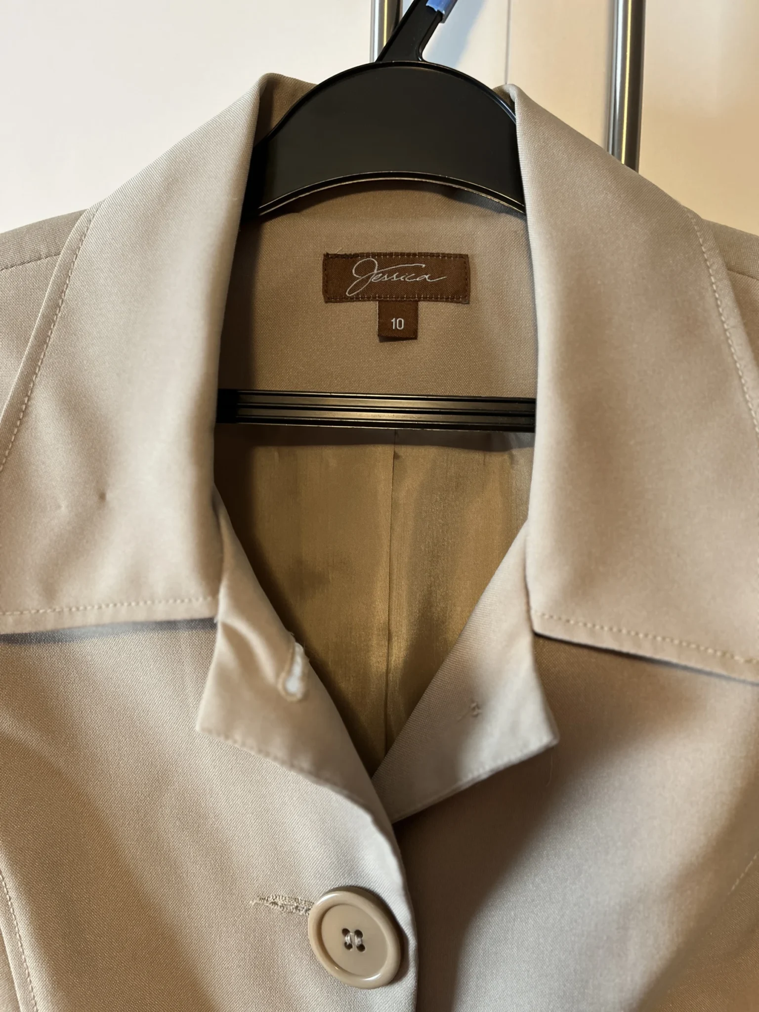 Image for Beige cropped jacket - Jessica