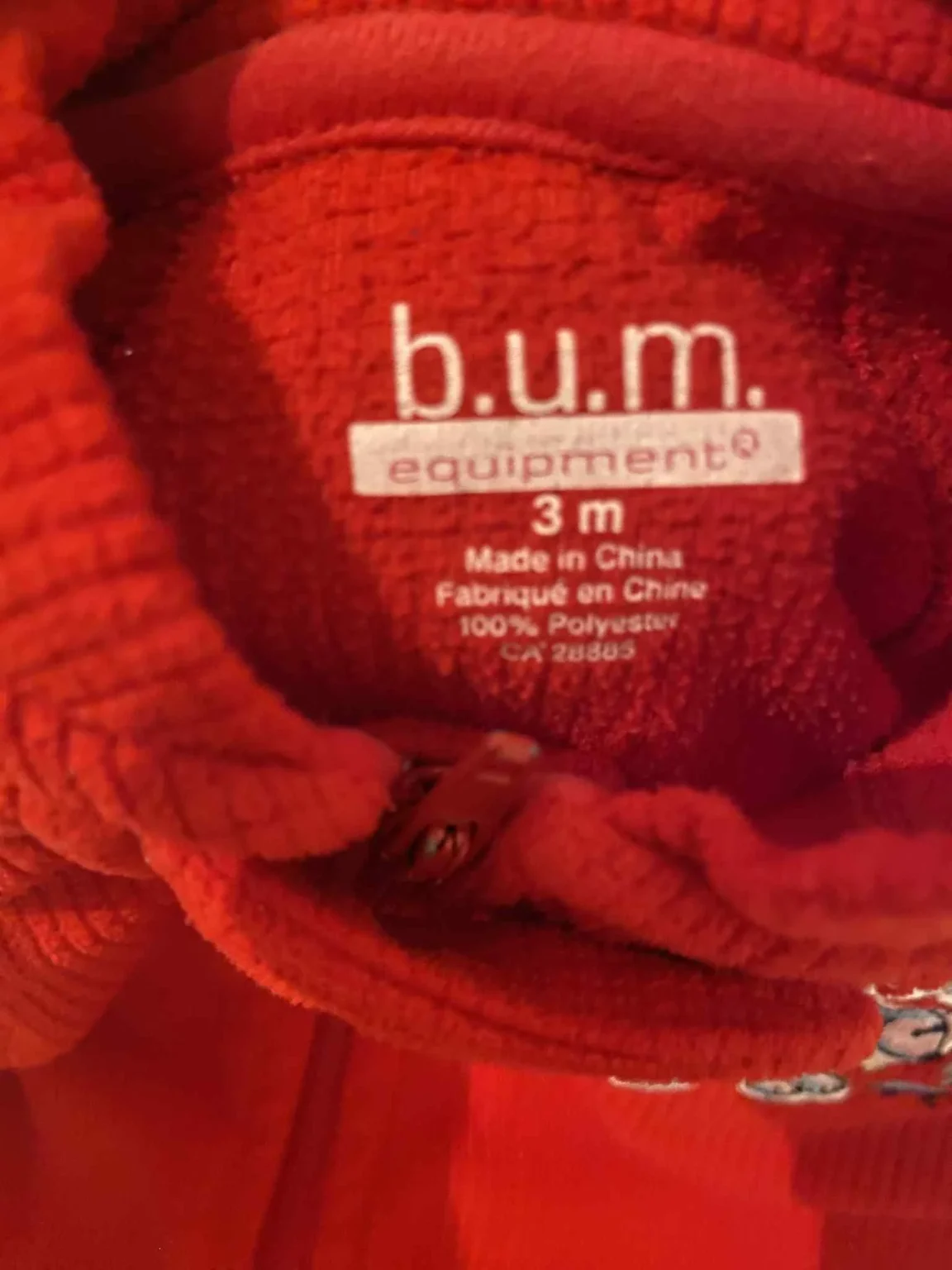 Image for Pijama vintage petit ours blanc rouge