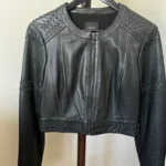 Featured thumbnail for Veste vintage Guess en cuir véritable
