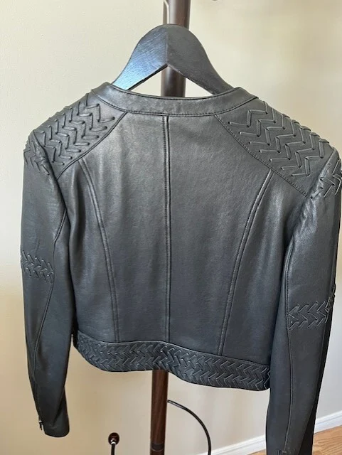 Image for Veste vintage Guess en cuir véritable