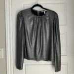 Featured thumbnail for Haut manches longues gris charcoal metallique DEREK LAM