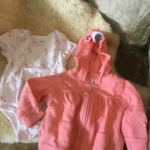 Thumbnail for Cache couche blanc et corail carter flamands roses bébé fille 6