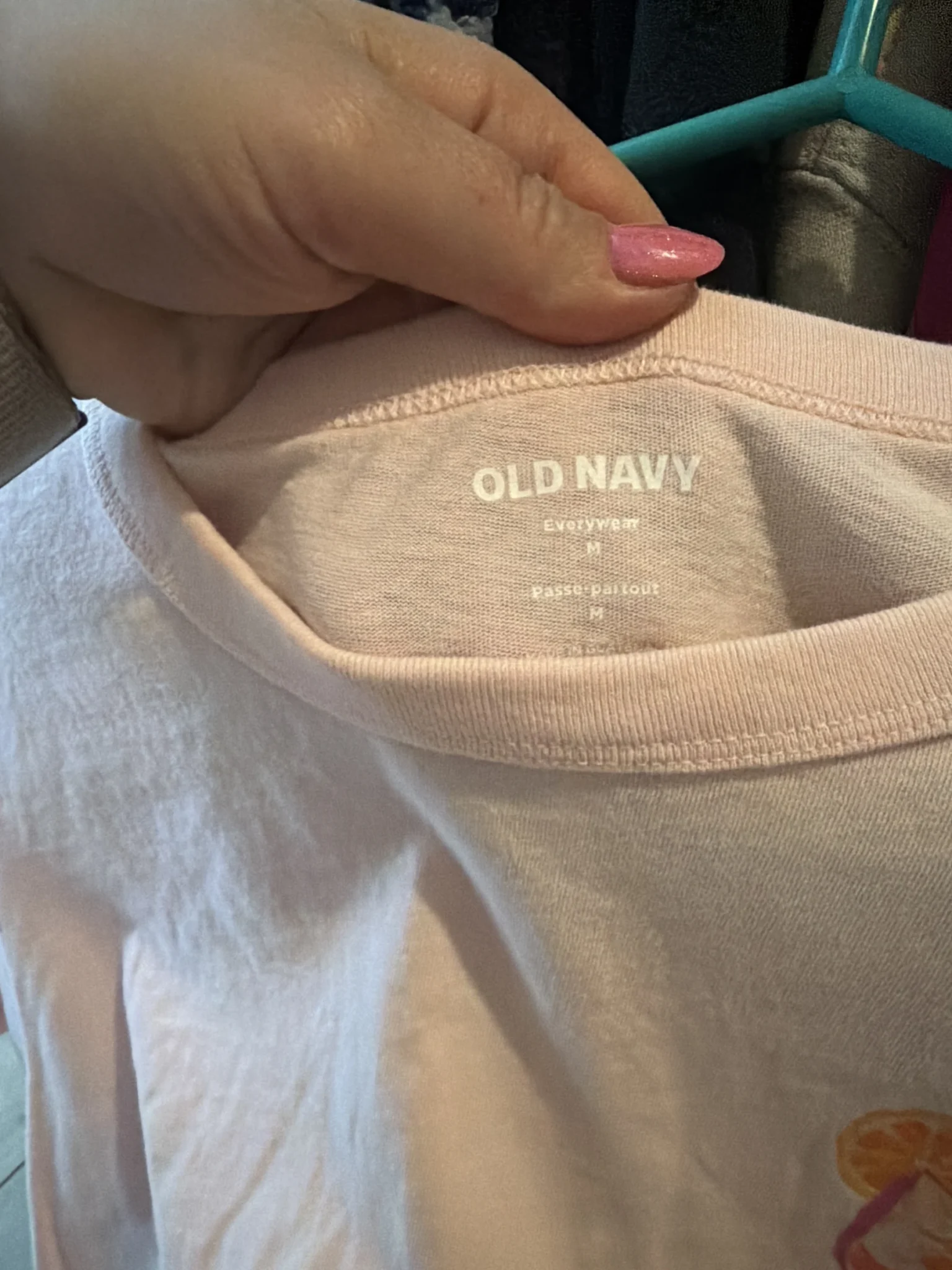 Image for T-shirt rose pale
