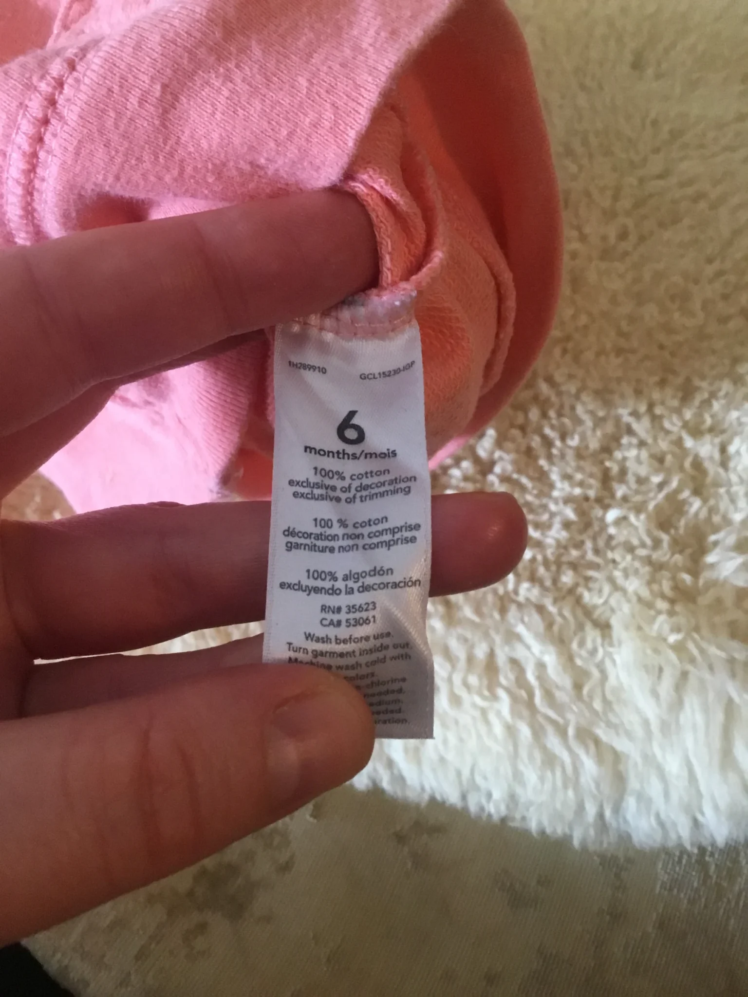 Image for Veste corail zip hoodie capuchon coton ouaté flamands roses bébé fille