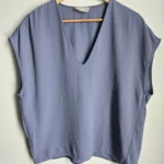 Featured thumbnail for The Japanese GoWeave" steel blue blouse