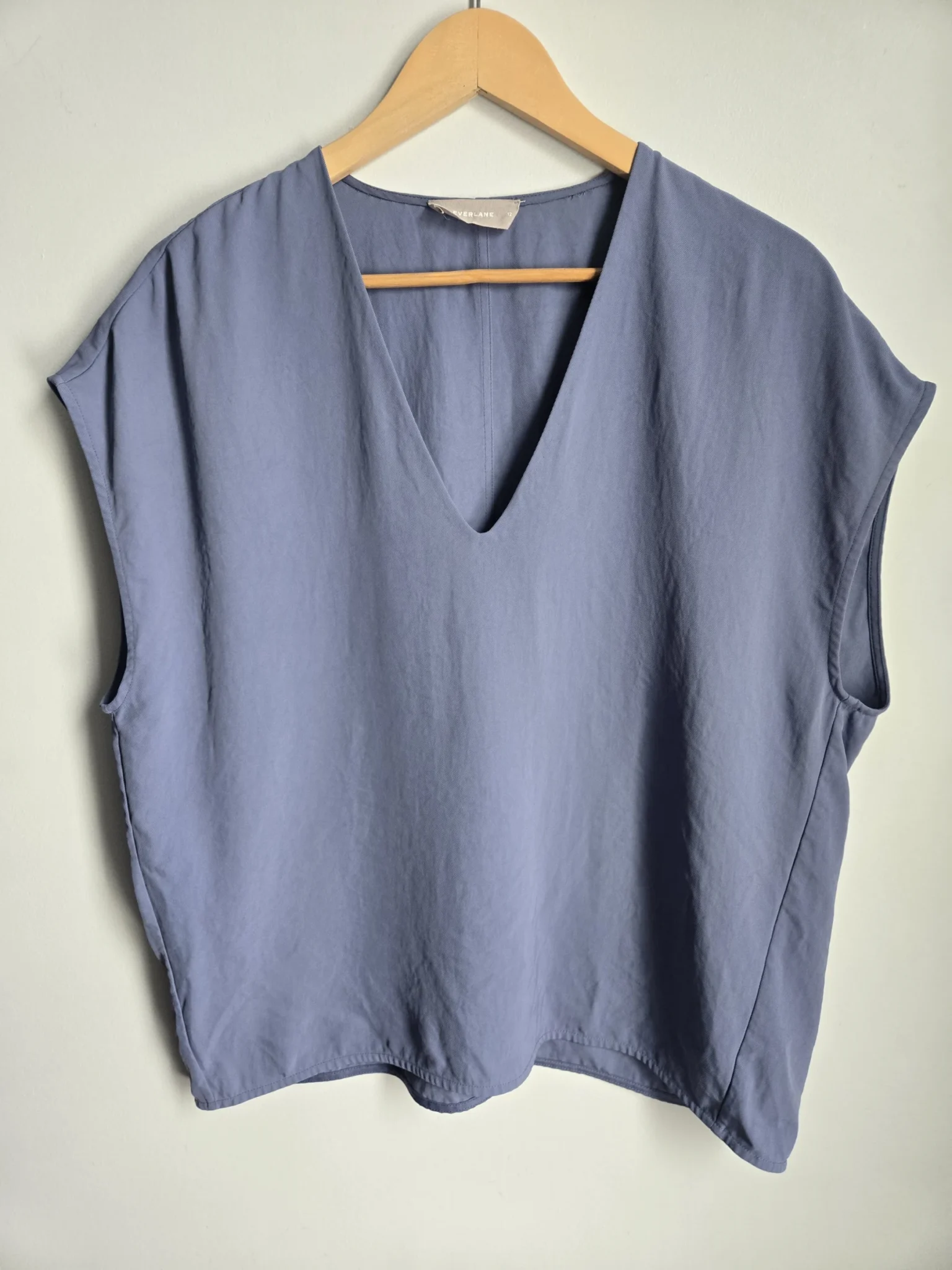Featured image for The Japanese GoWeave" steel blue blouse