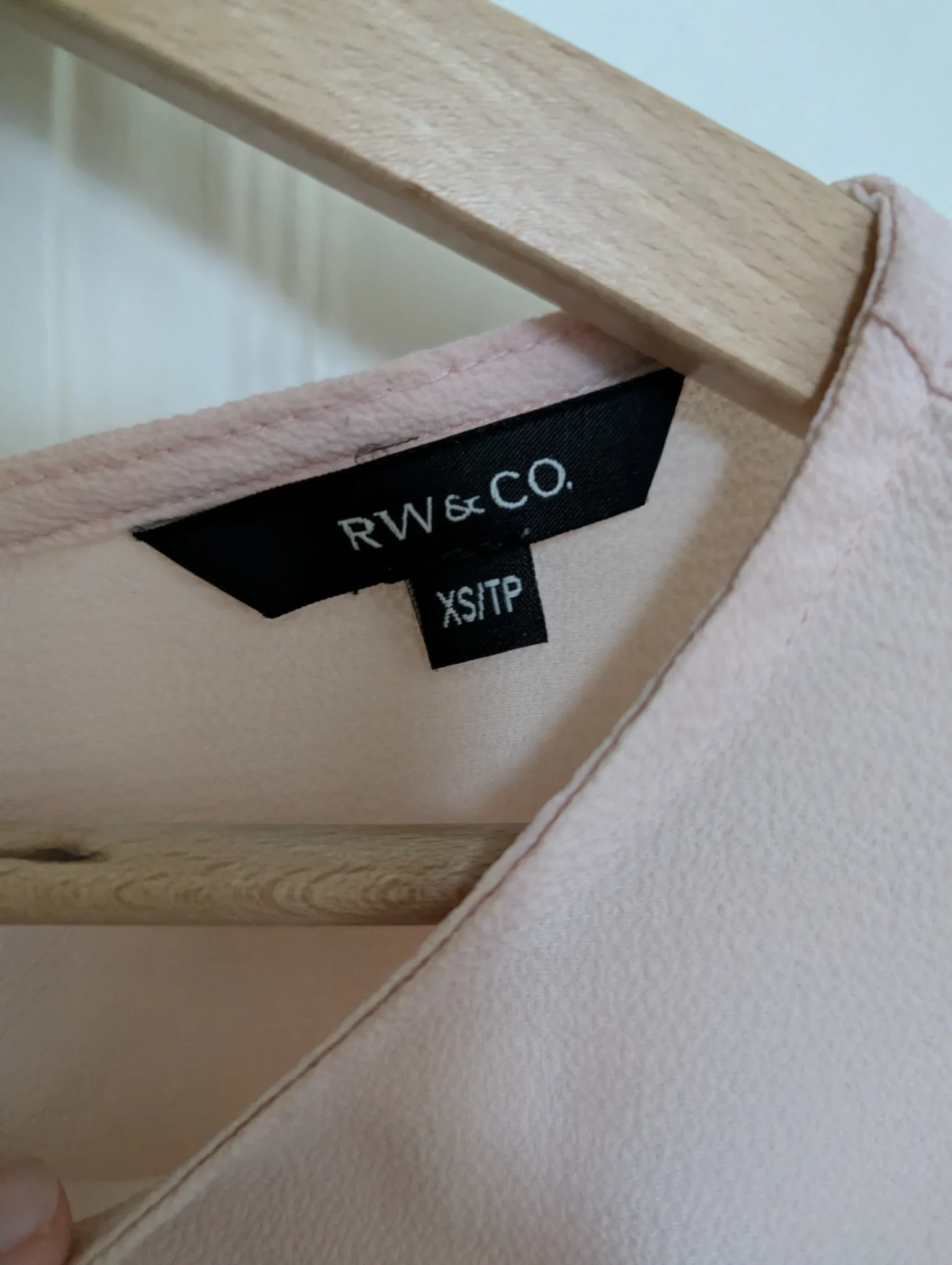 Image for Blouse rose pâle RW and Co taille XS