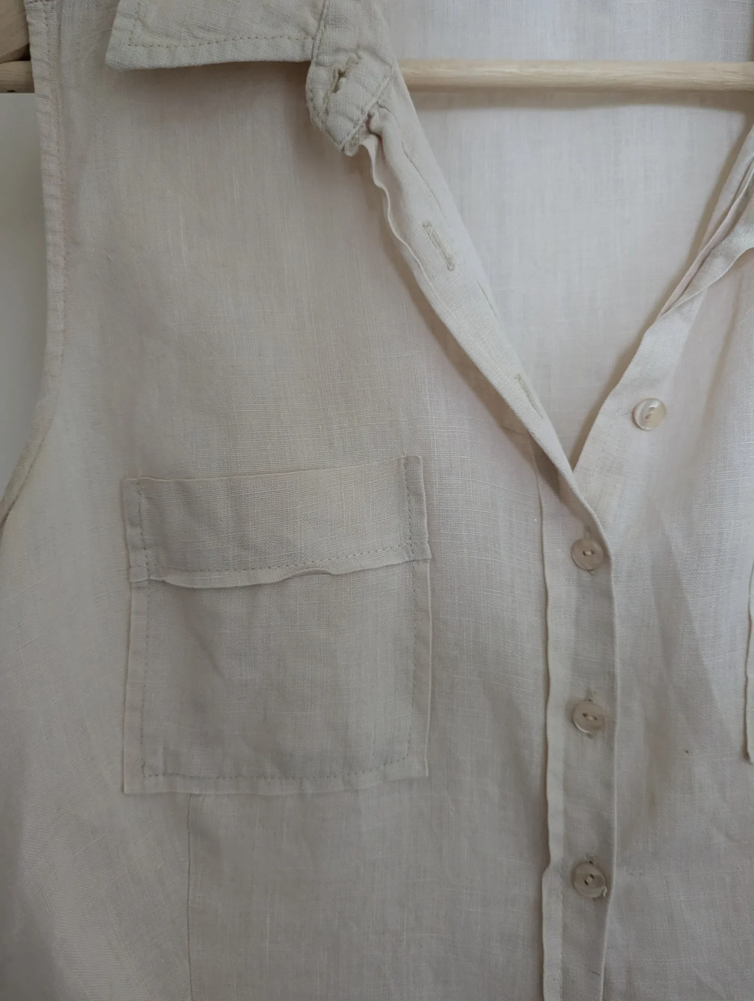 Image for Blouse sans manche en lin. Taille 40.