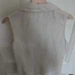 Thumbnail for Blouse sans manche en lin. Taille 40.