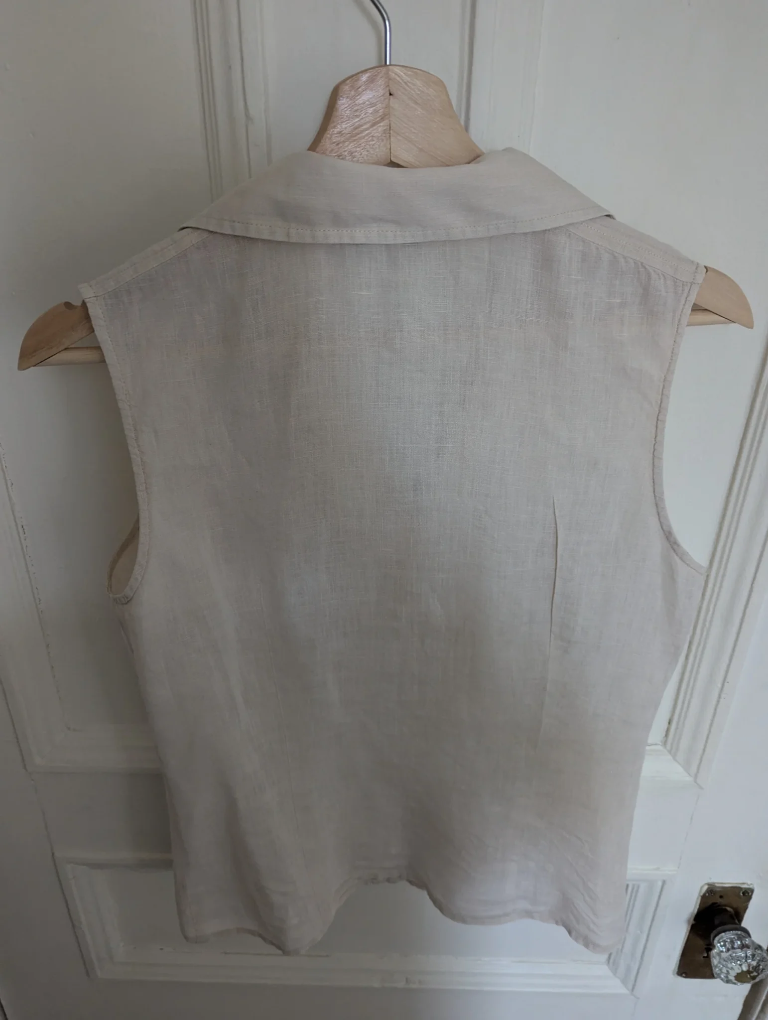 Image for Blouse sans manche en lin. Taille 40.
