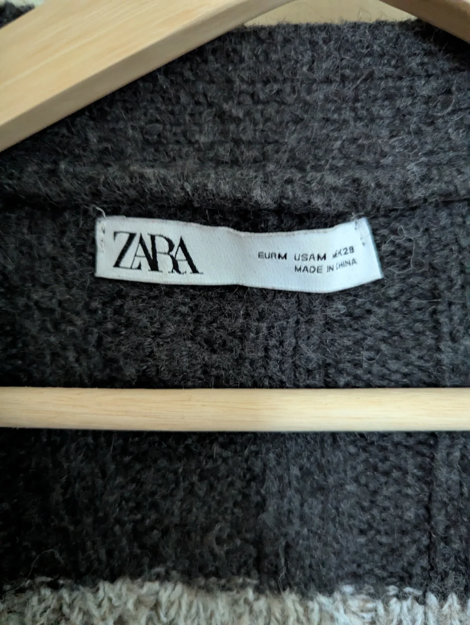 Image for Gilet patchwork en maille Zara taille M