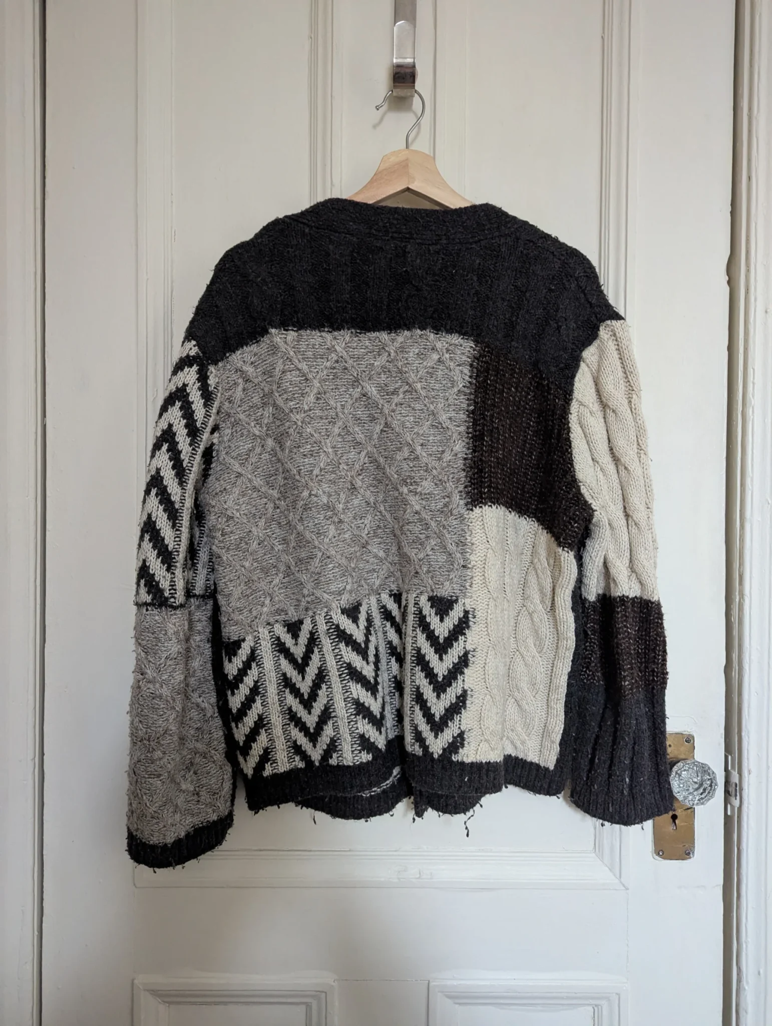 Image for Gilet patchwork en maille Zara taille M