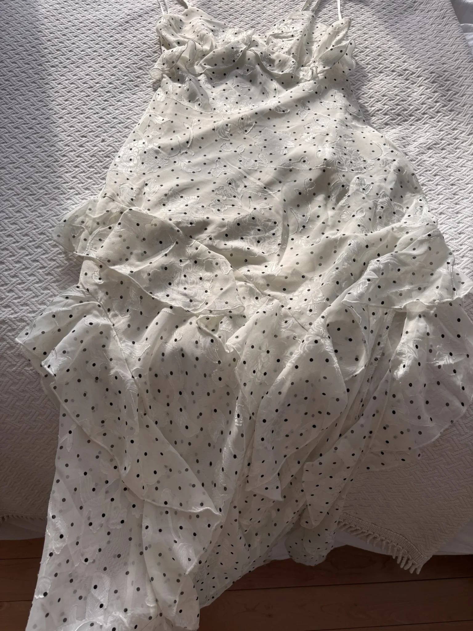 Image for Polka dot and fringe dress