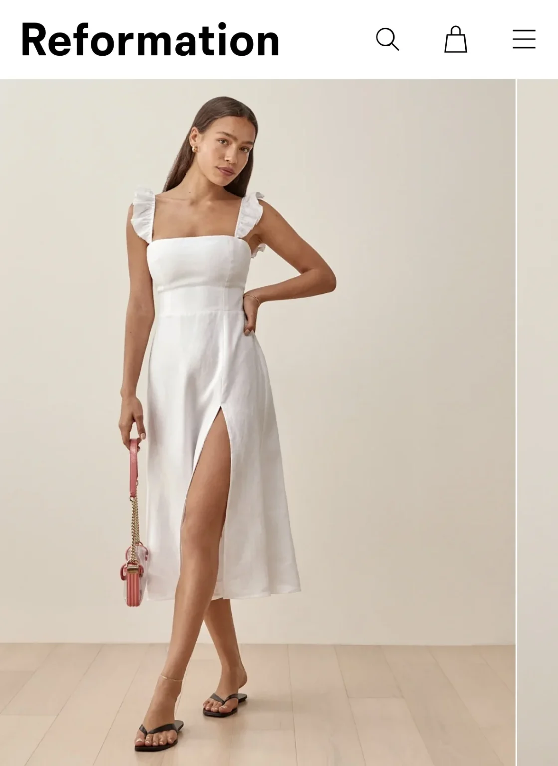 Featured image for Reformation linen dress!
