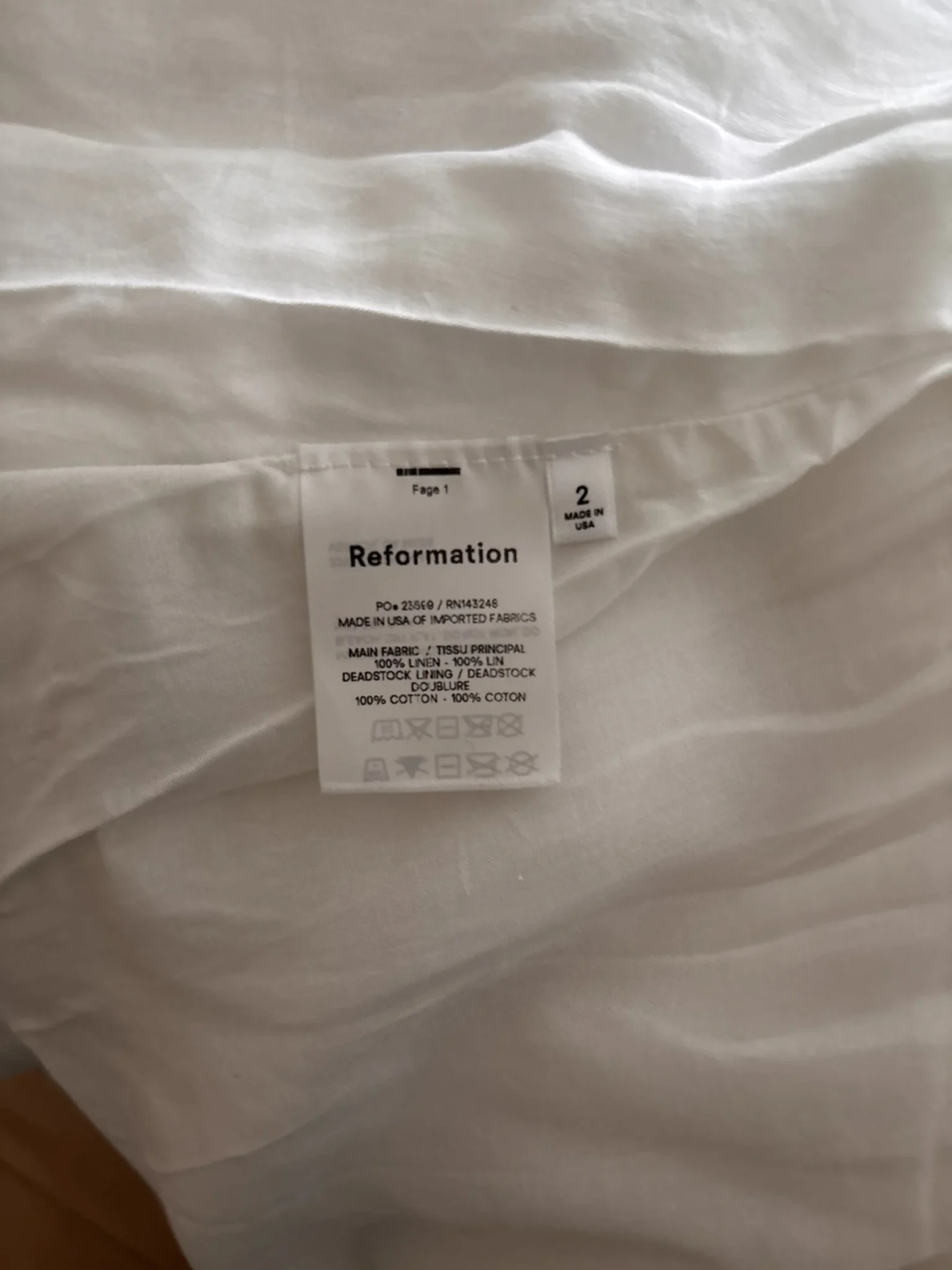 Image for Reformation linen dress!