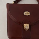 Thumbnail for Sac à main cuir Ruby London vintage!