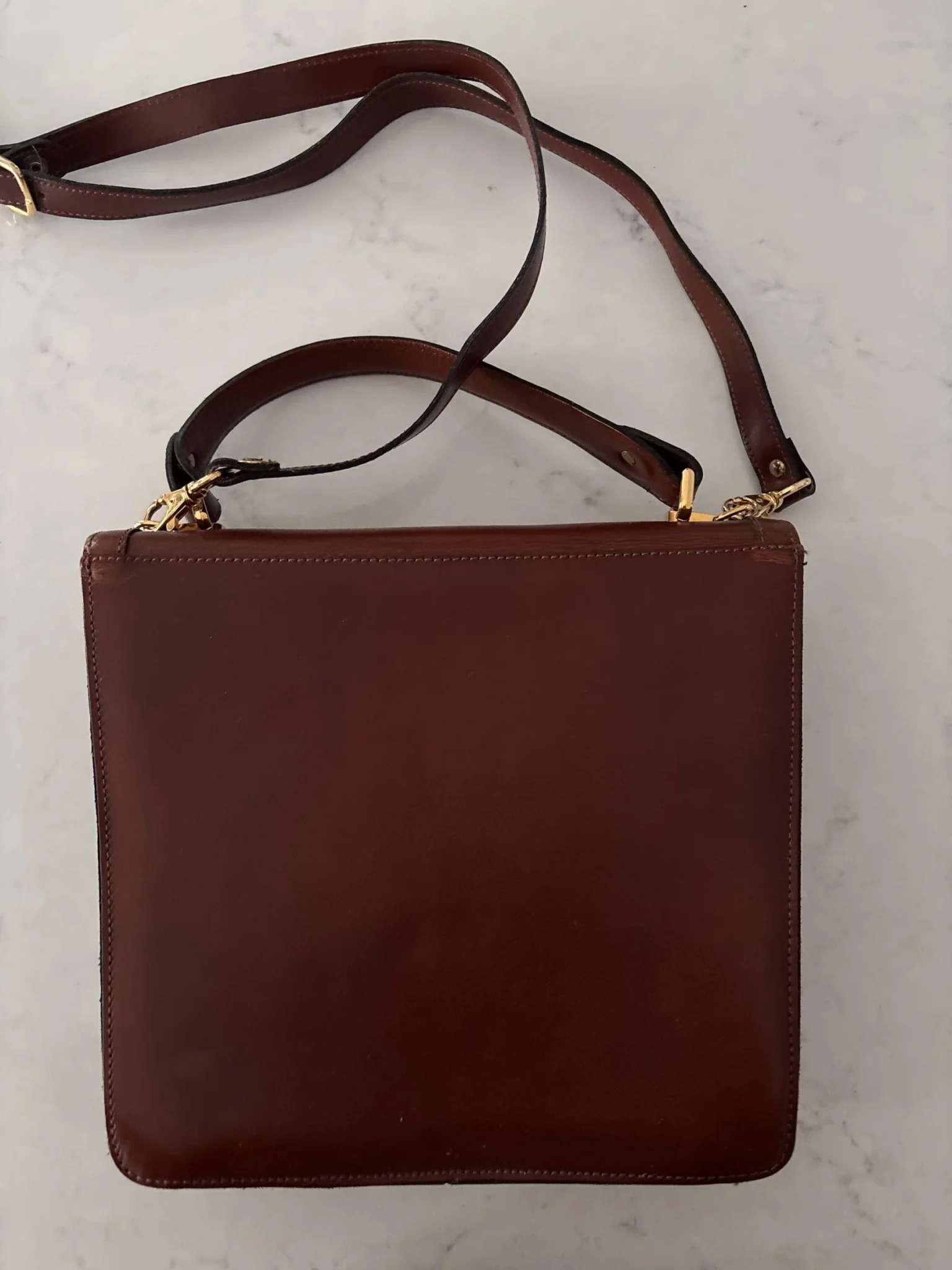 Image for Sac à main cuir Ruby London vintage!