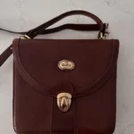 Thumbnail for Sac à main cuir Ruby London vintage!