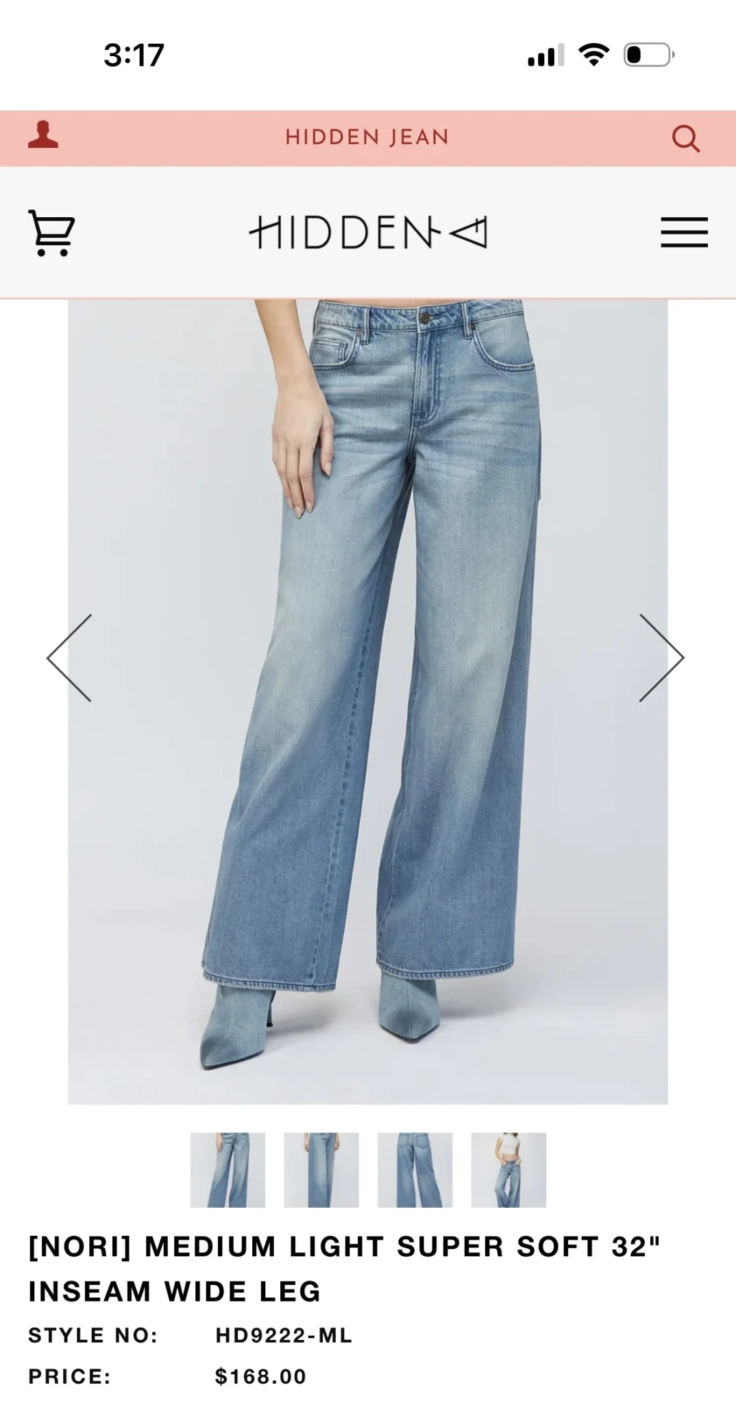 Image for Hidden jeans Nori model