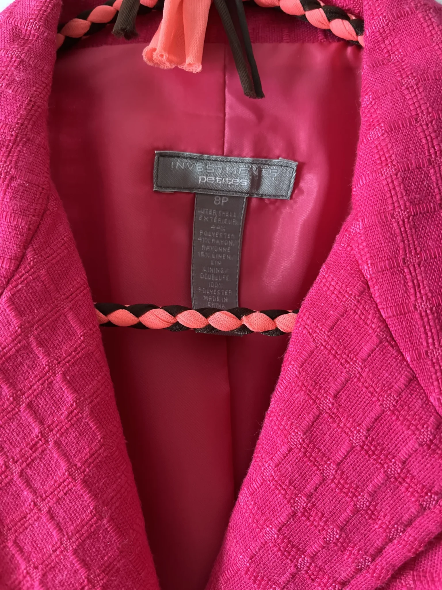 Image for Candy pink jacket - Investments (small)