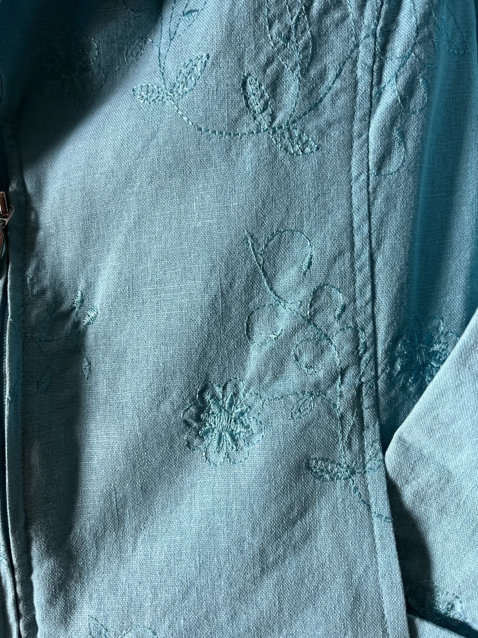 Image for Blue jacket 55% linen - IGY by texport trading