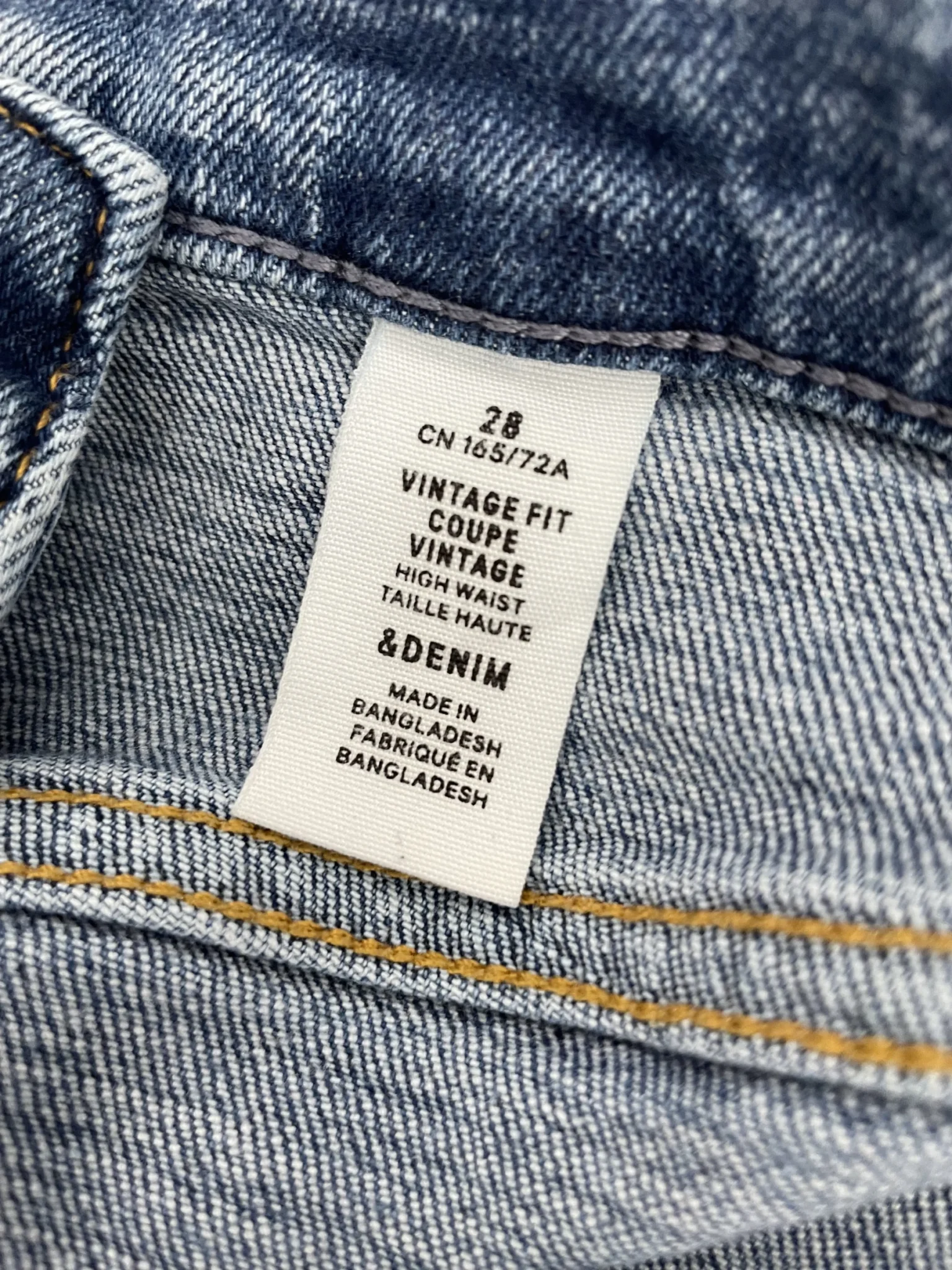 Image for Straight-leg high-waisted jeans