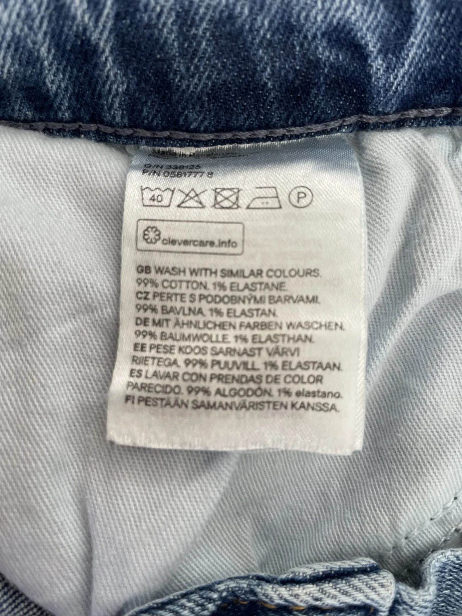 Image for Straight-leg high-waisted jeans