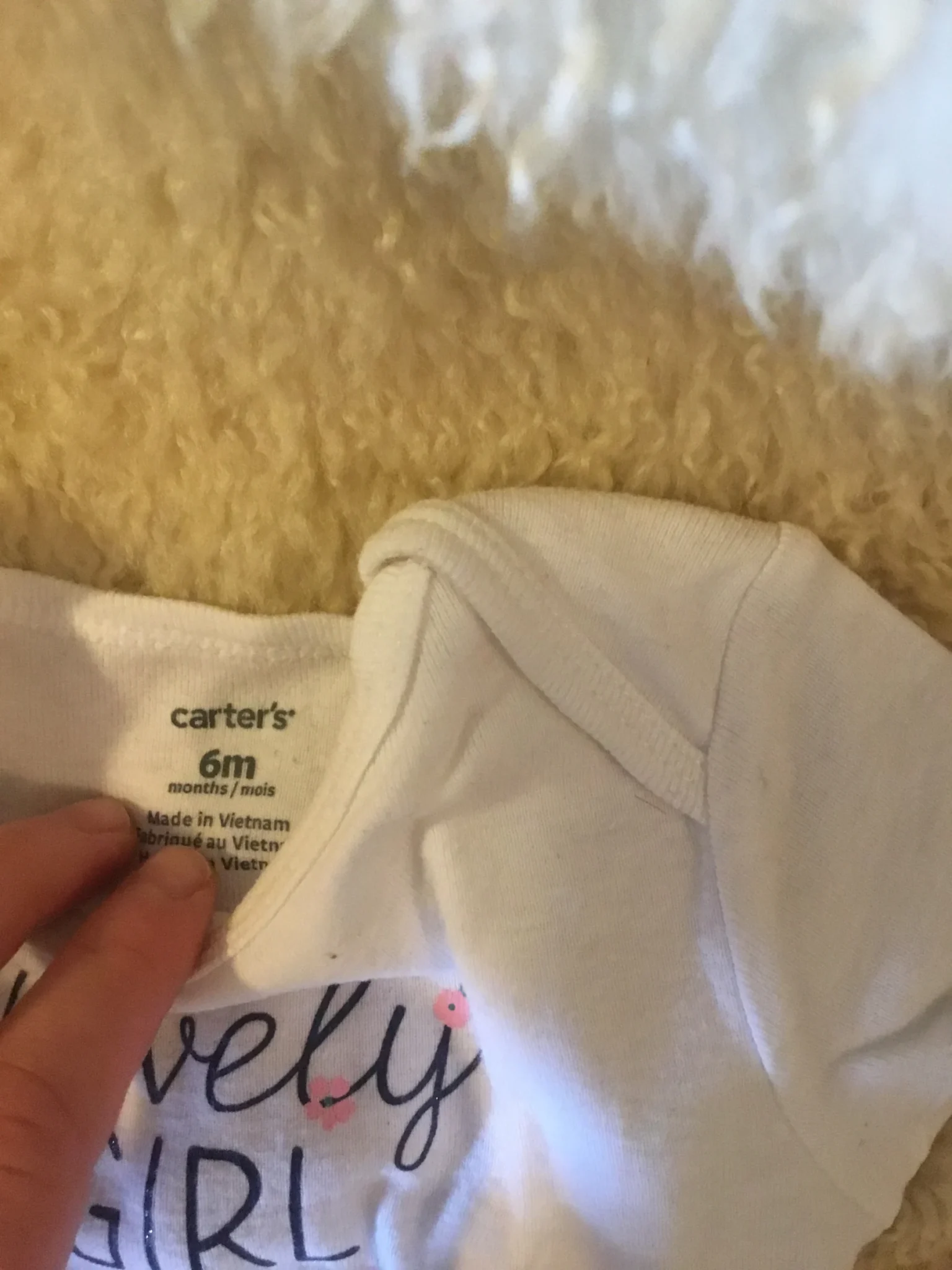 Image for Cache couche carter blanc fkeurs roses bébé filles 6