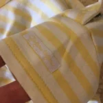 Thumbnail for Cache couche rayé jaune pastel bébé unisexe 6