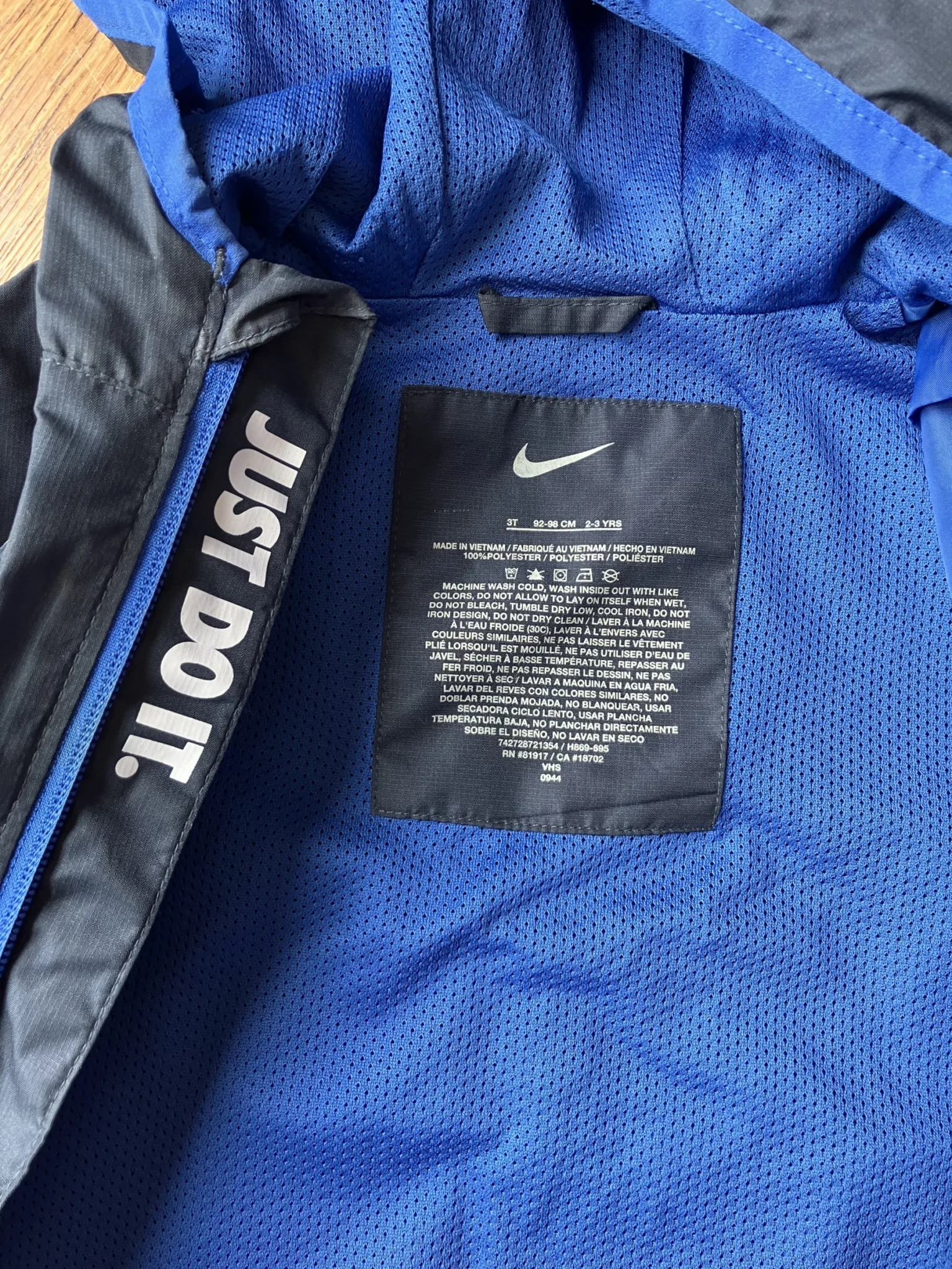 Image for Manteau toile Nike 3T