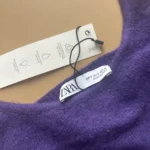 Thumbnail for Crop top/ Bralette en maille Zara violet brodé– neuve