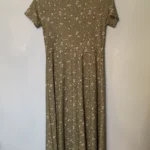 Thumbnail for Robe Fleurie Blanche et Verte
