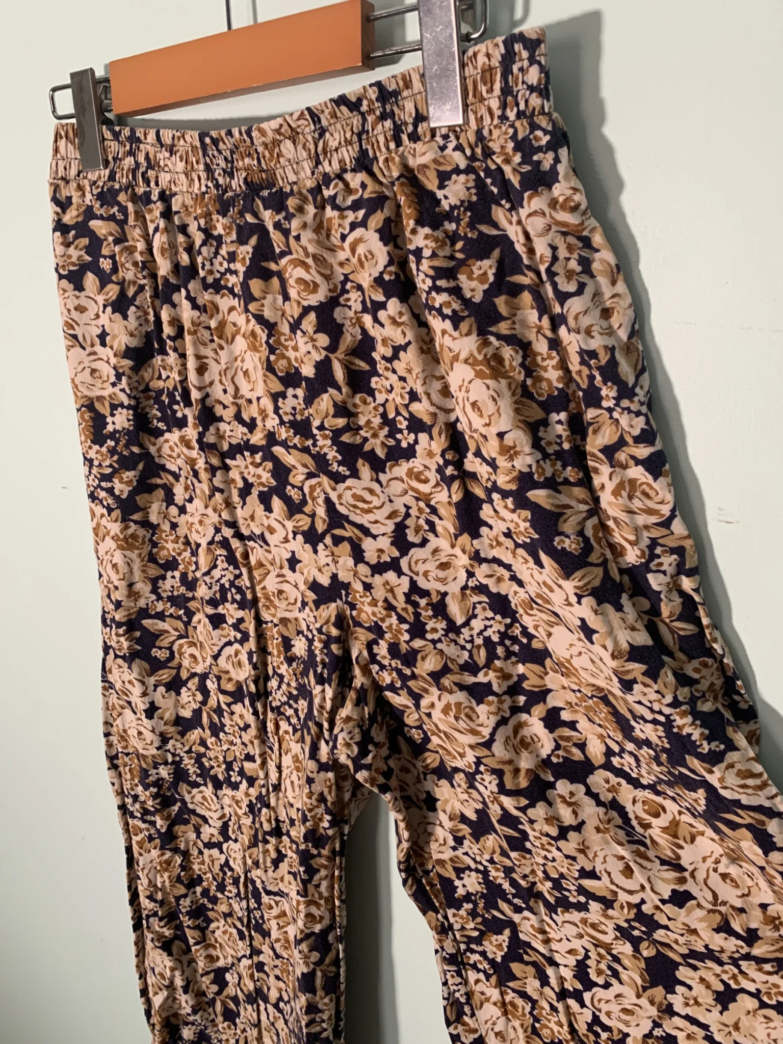 Image for Pantalon Fleuri Bleu et Or
