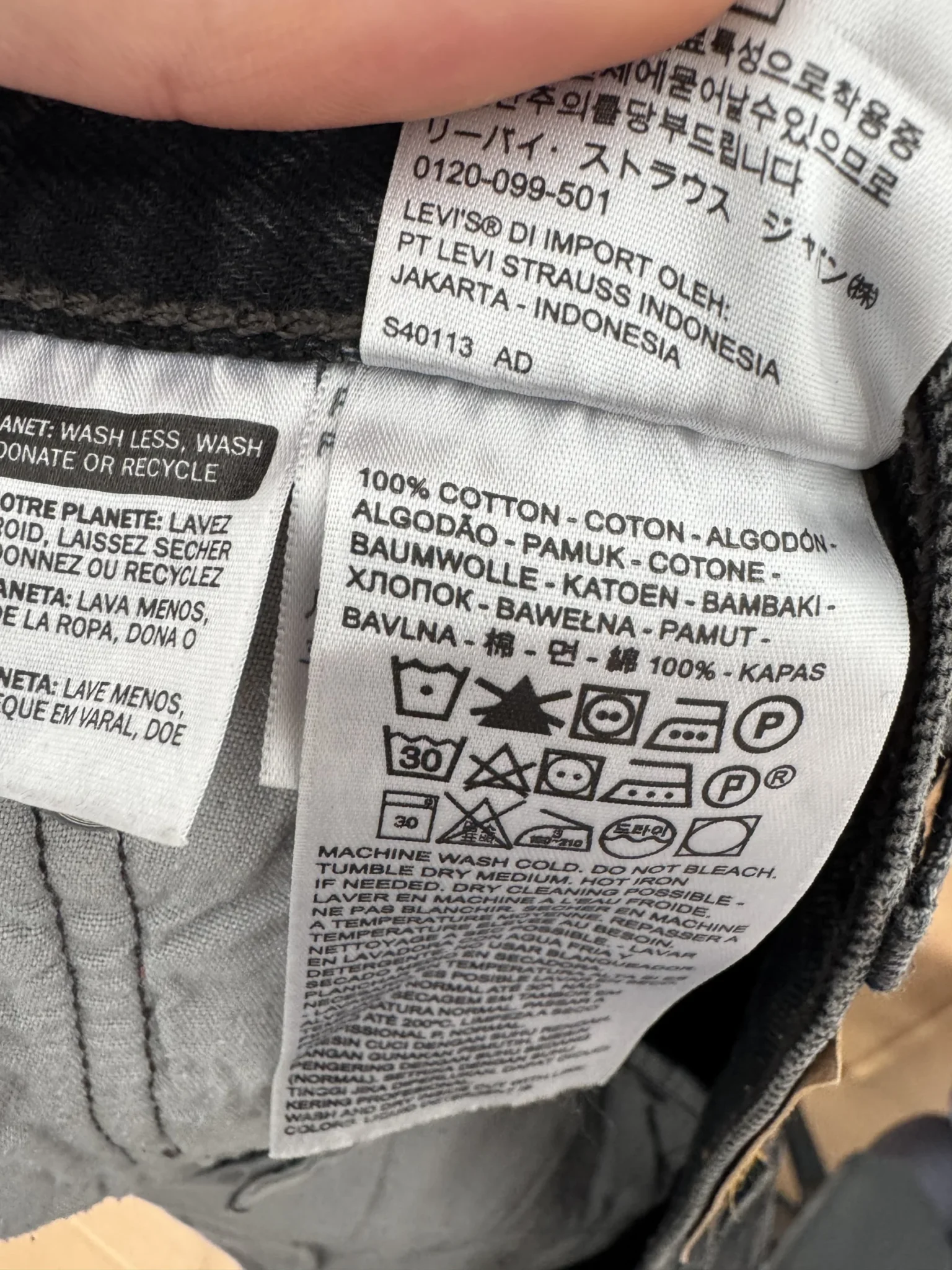 Image for Short LEVI’S 501 100% Cotton