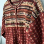 Thumbnail for Cardigan à motif Bourgogne
