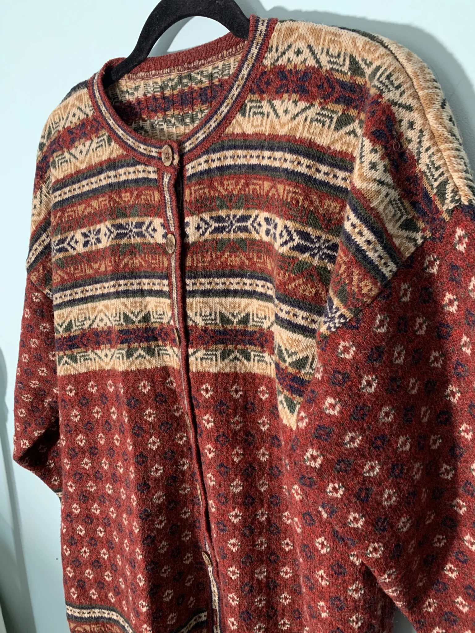 Image for Cardigan à motif Bourgogne