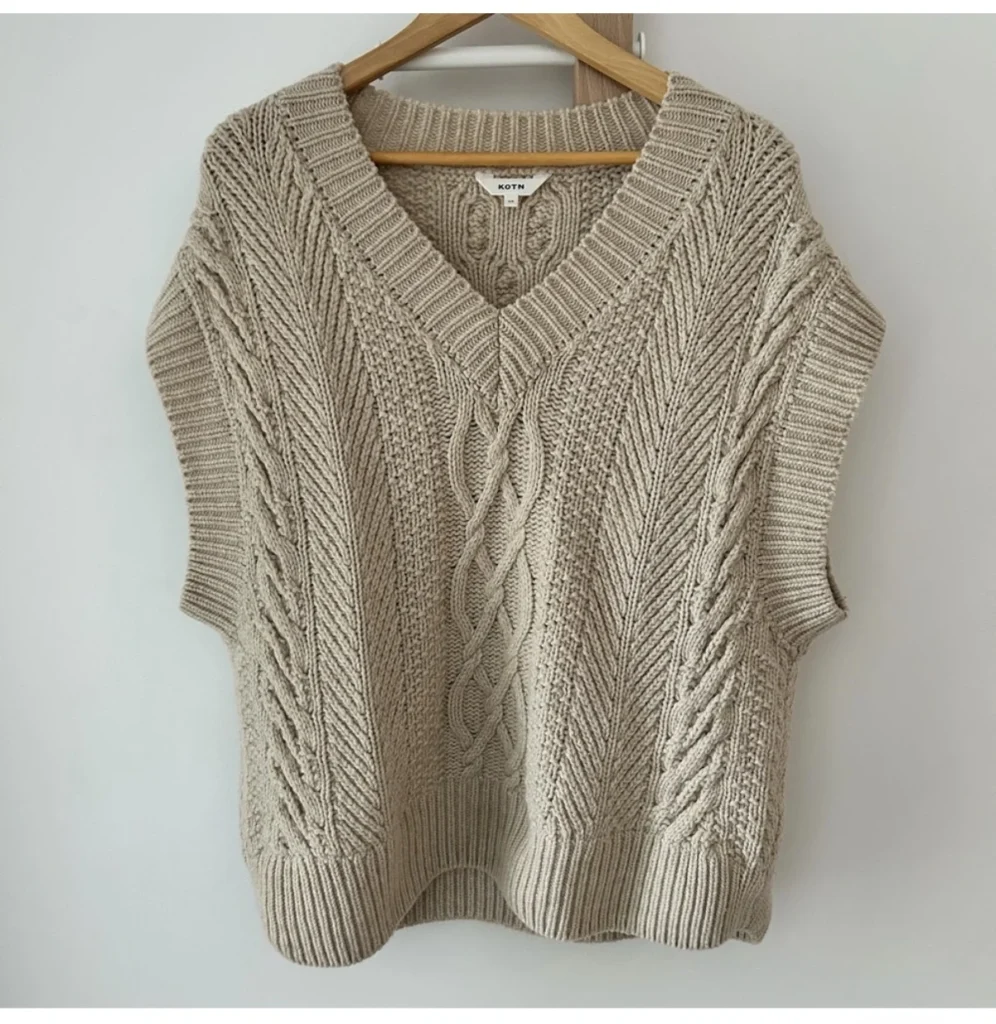 Featured image for KOTN sleeveless jacket 100% wool