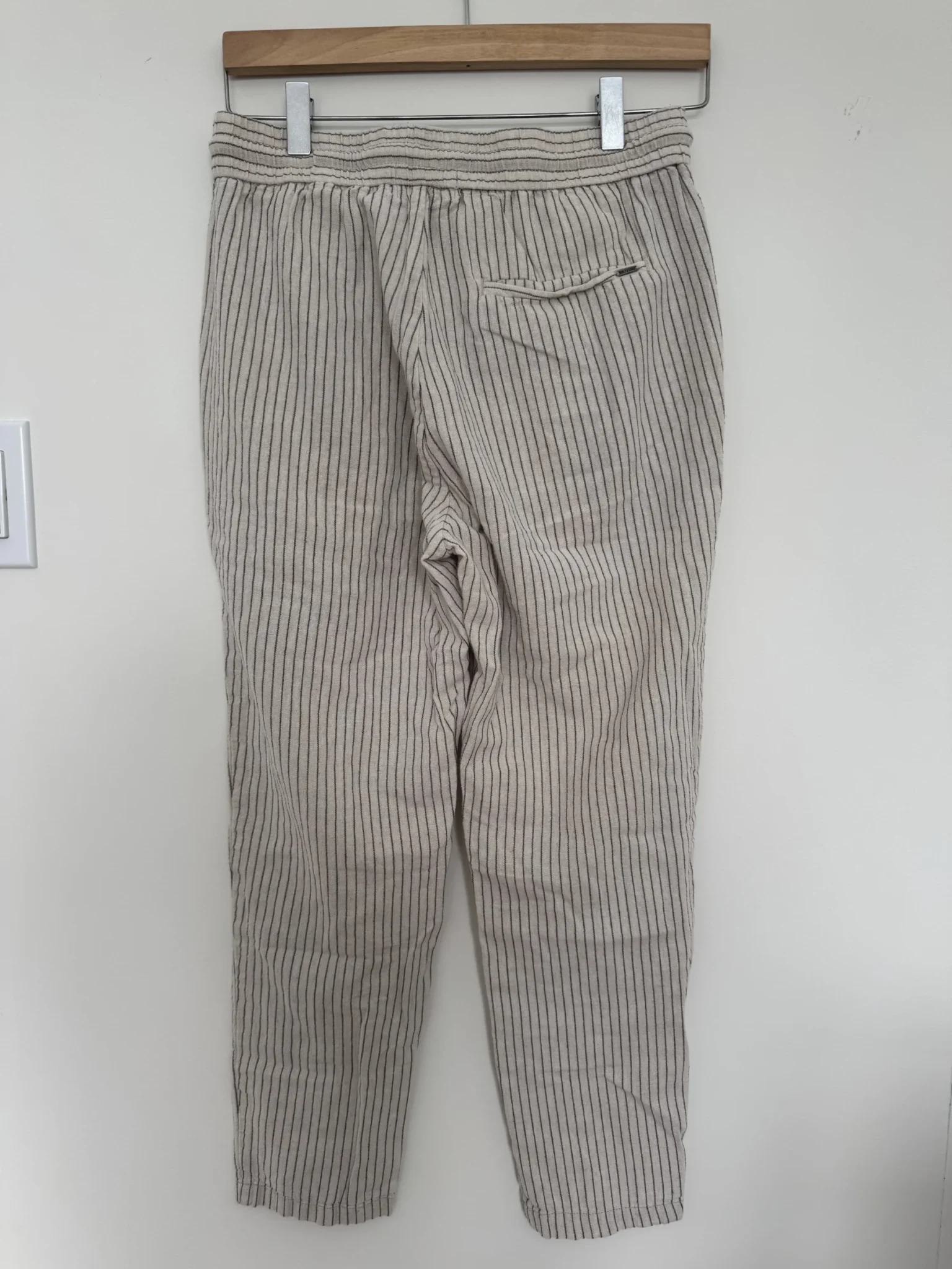Image for Pantalon Cotton/Lin à rayures