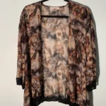 Featured thumbnail for Veste Translucide Marron à Motif