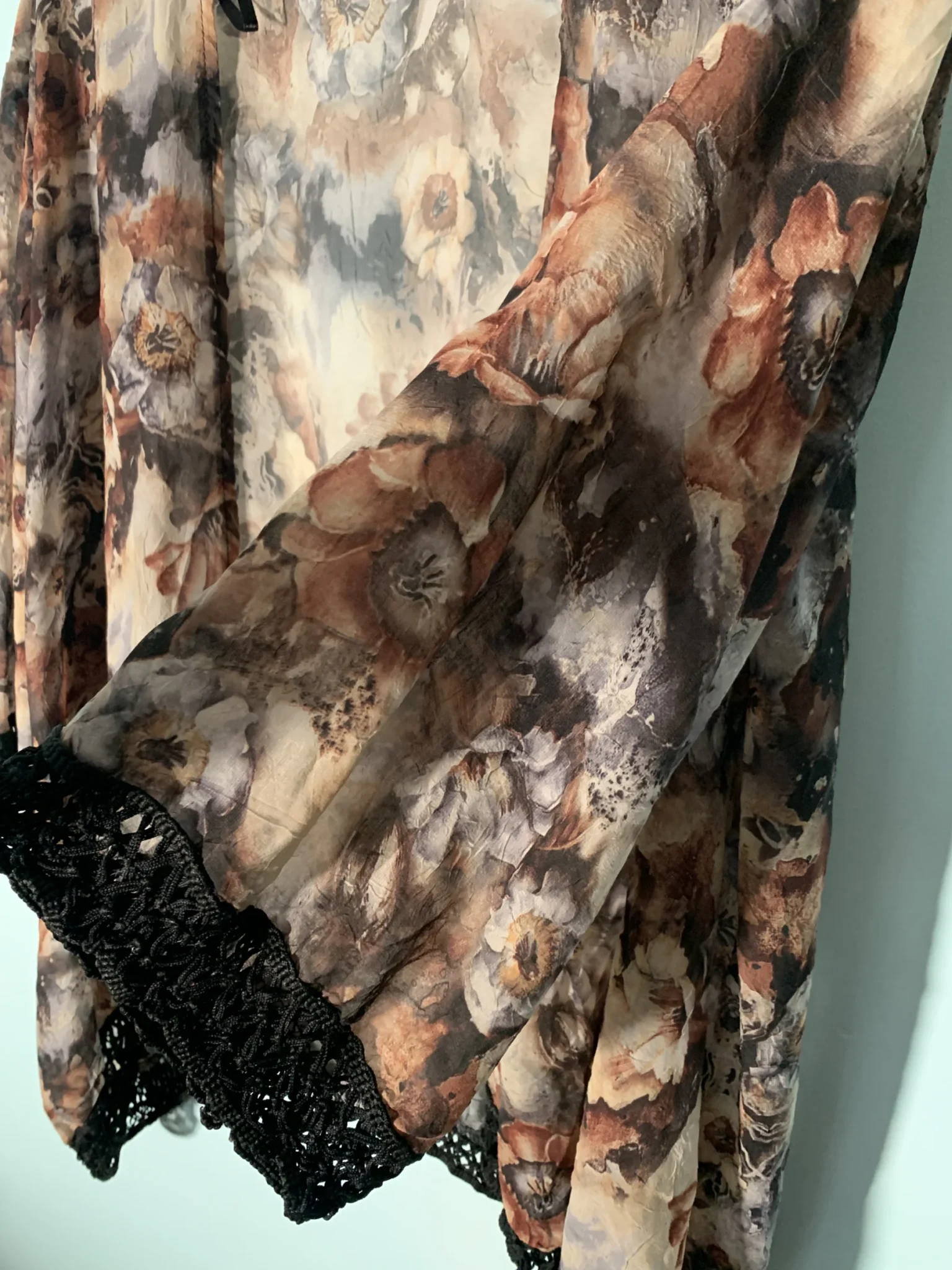 Image for Veste Translucide Marron à Motif