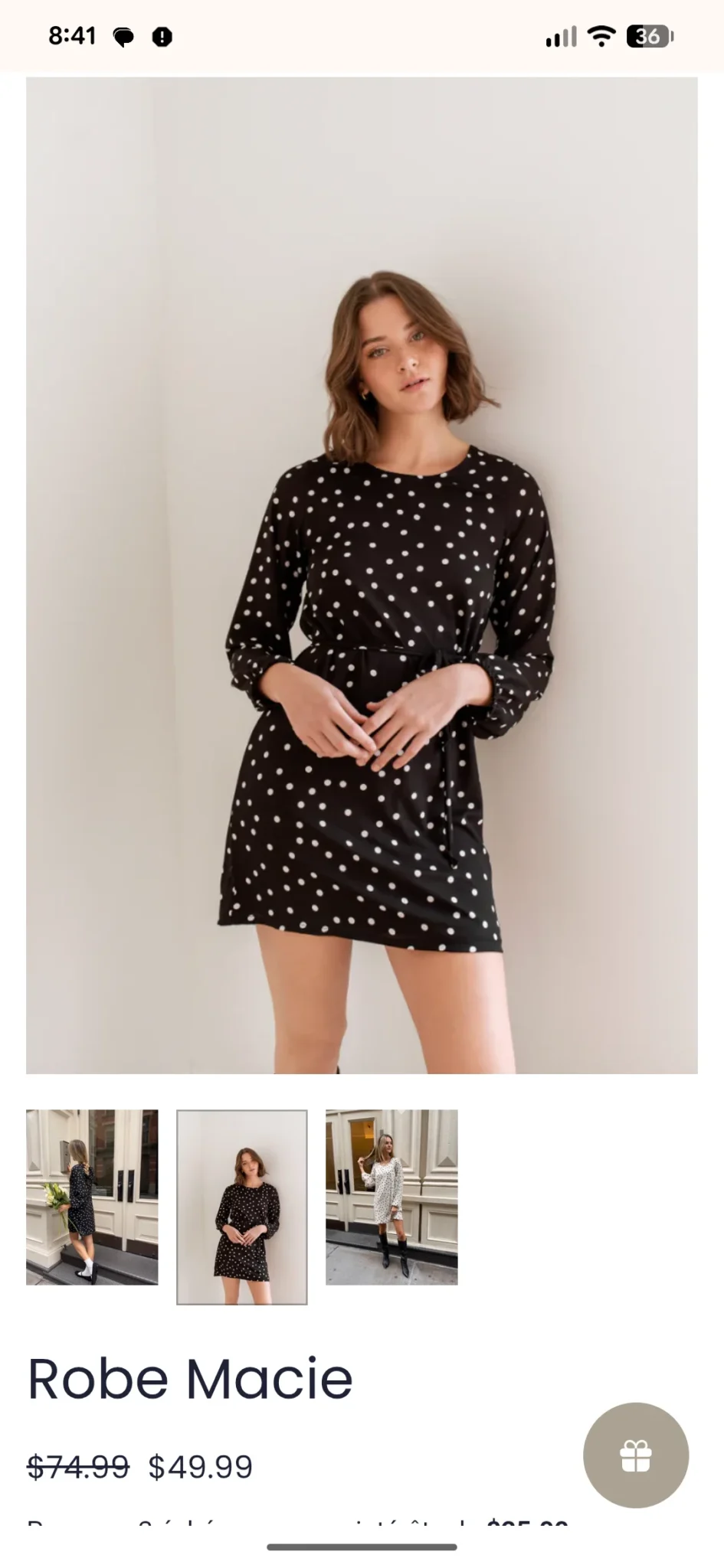 Image for Robe à pois Dailystory