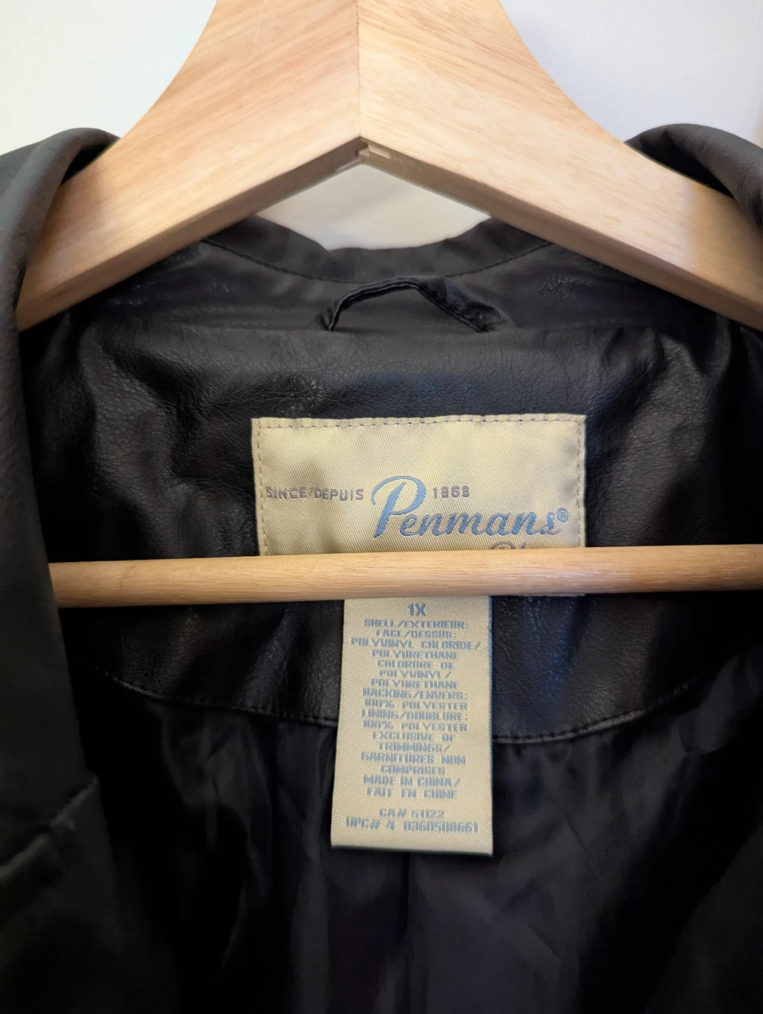 Image for Vegan leather coat